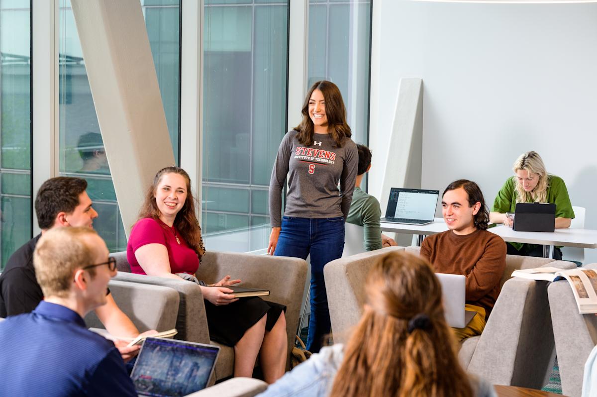 Students in Floor Lounges