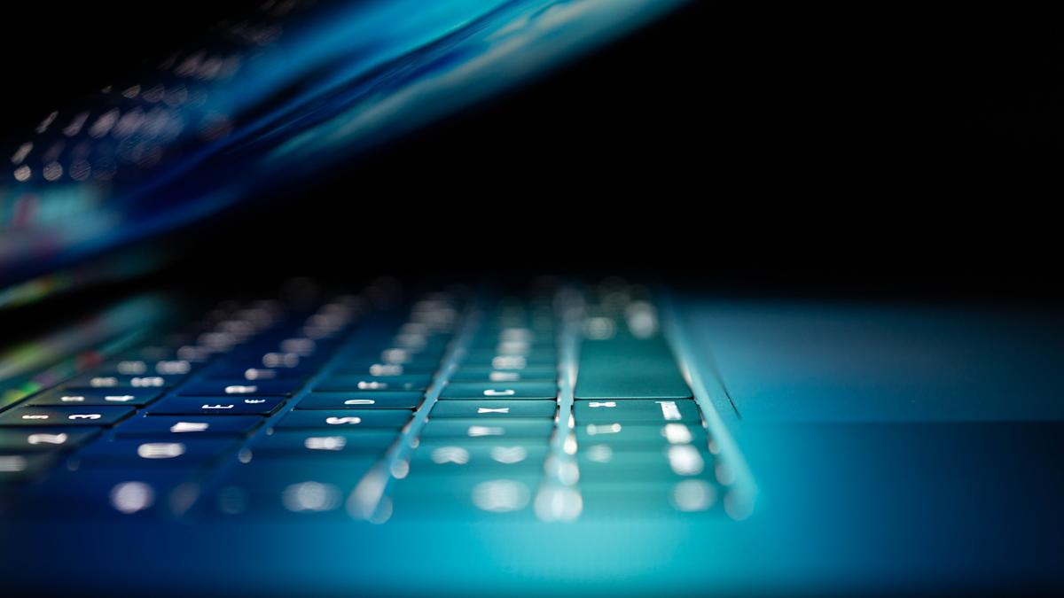 laptop keyboard.
