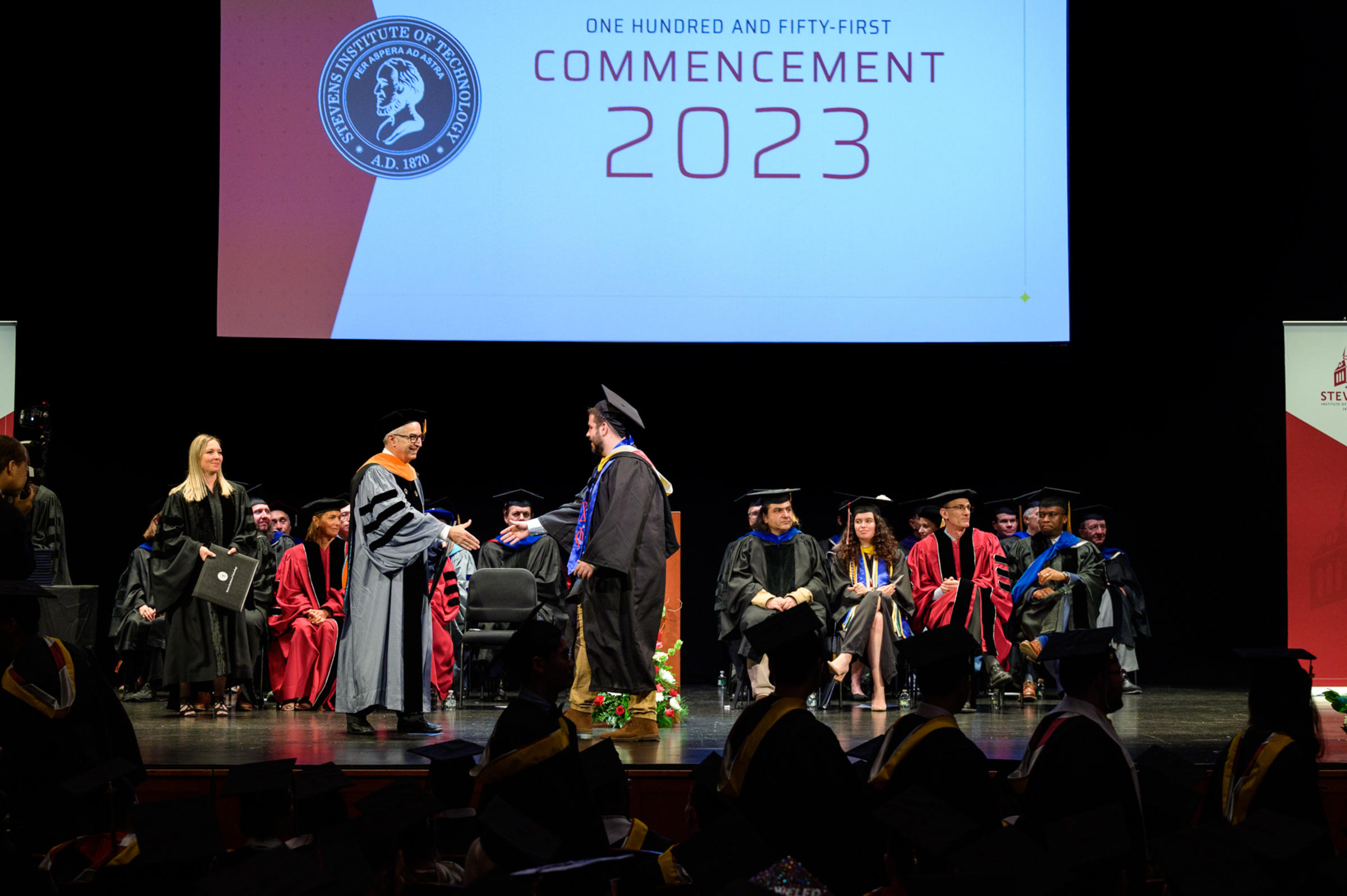 Students receives diploma