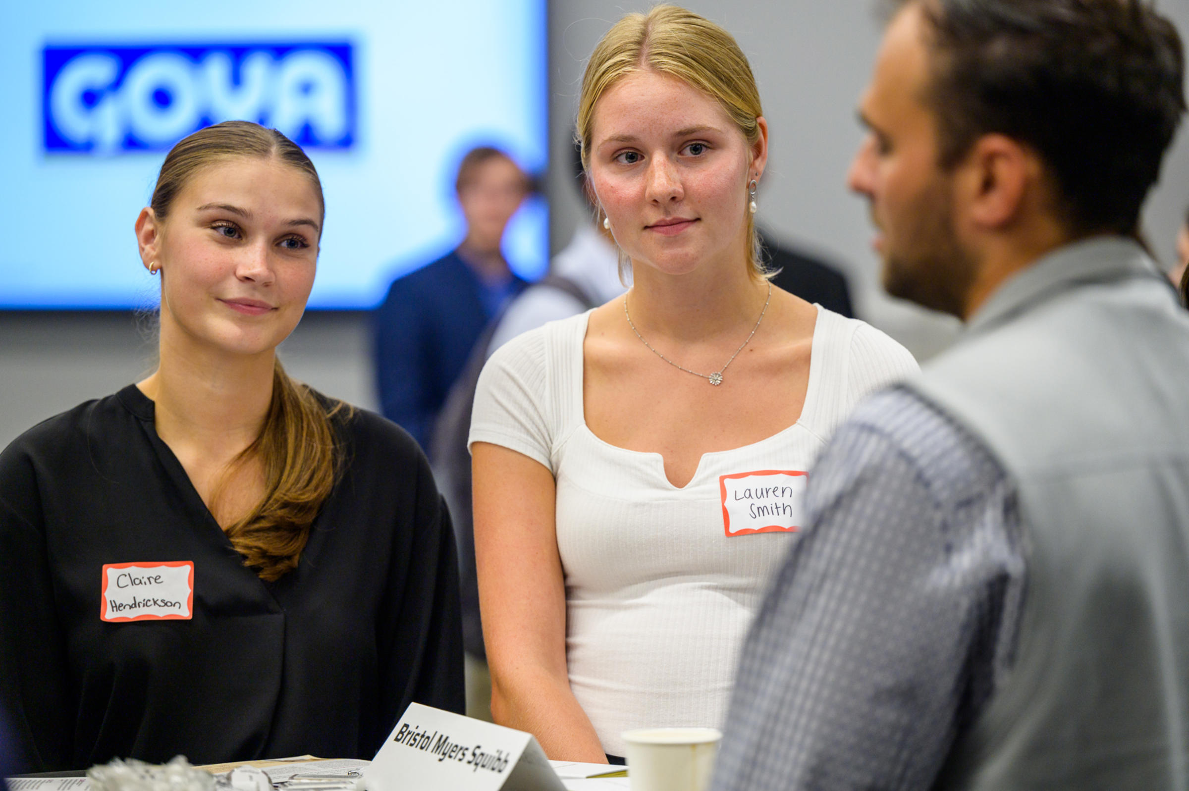 Employer with Student at Fall 2022 Career Fair