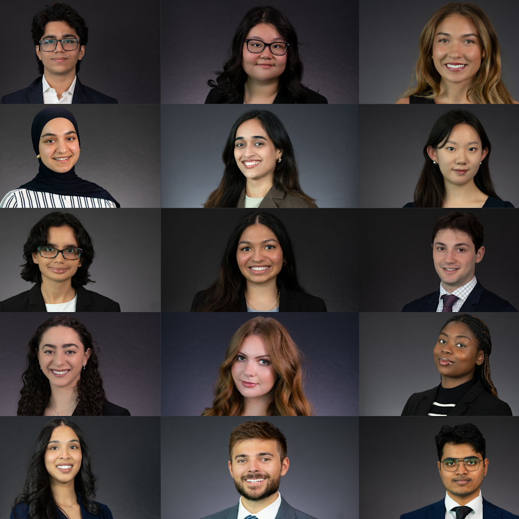 Collage Featuring all 25 Under 25 inaugural honorees wearing professional attire