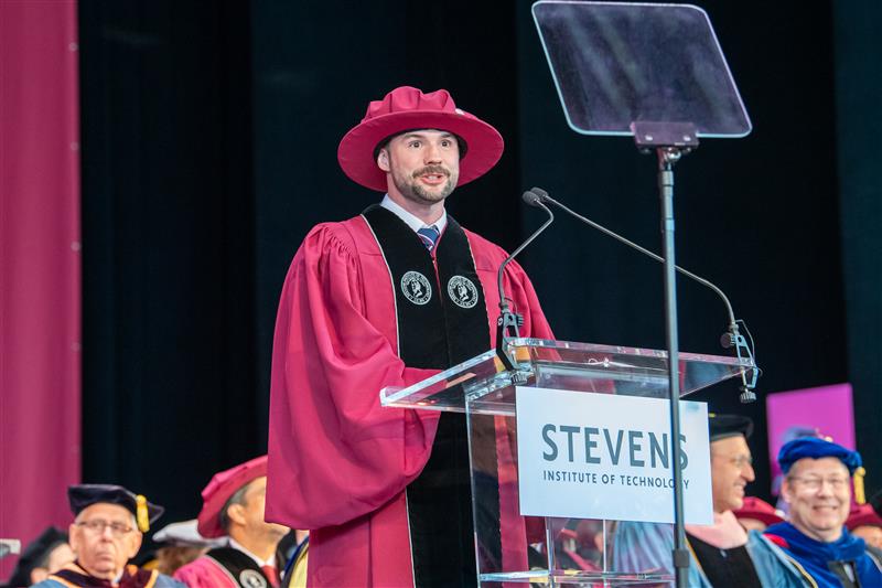 Michael Cahill speaks at Convocation
