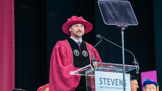 Michael Cahill speaks at Convocation