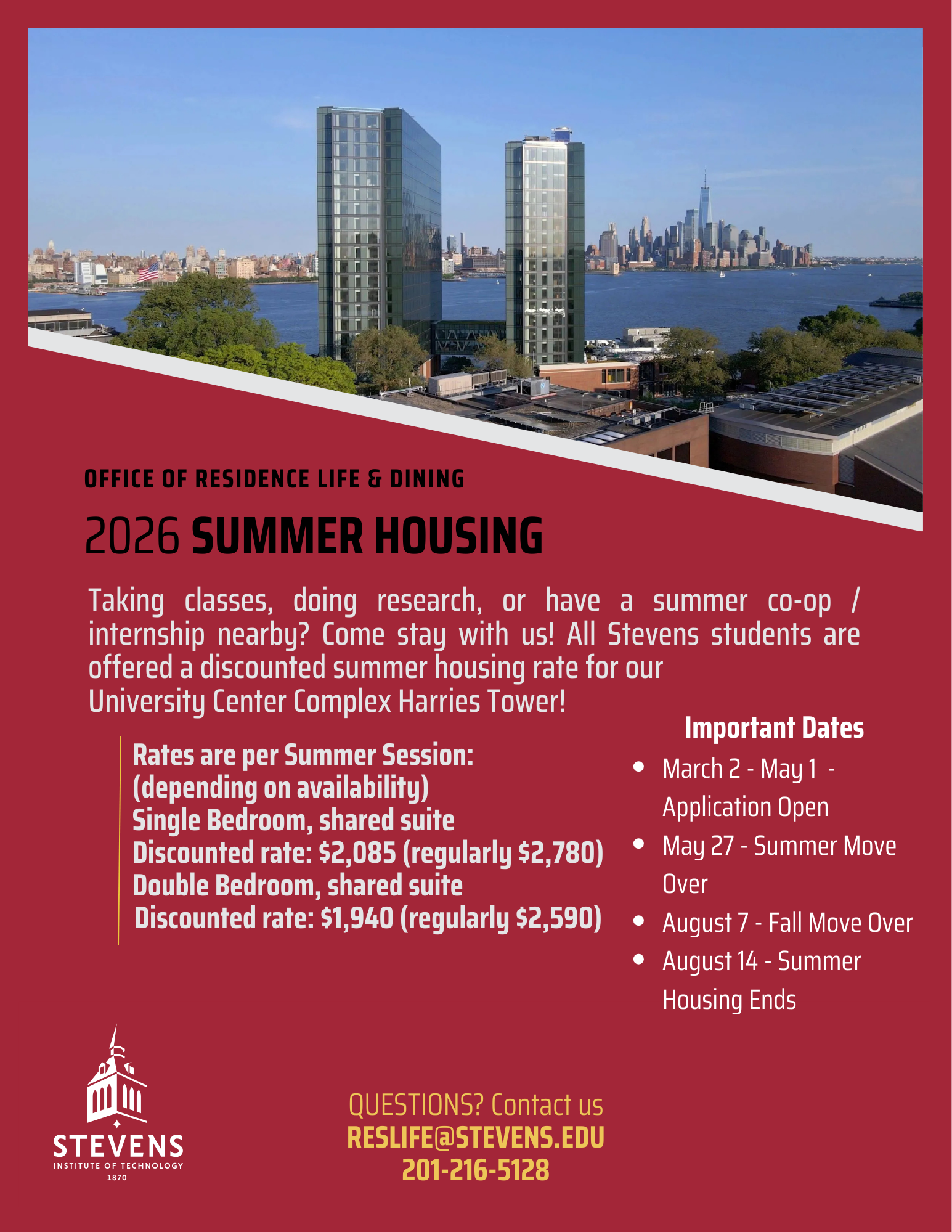 Summer Housing Flyer