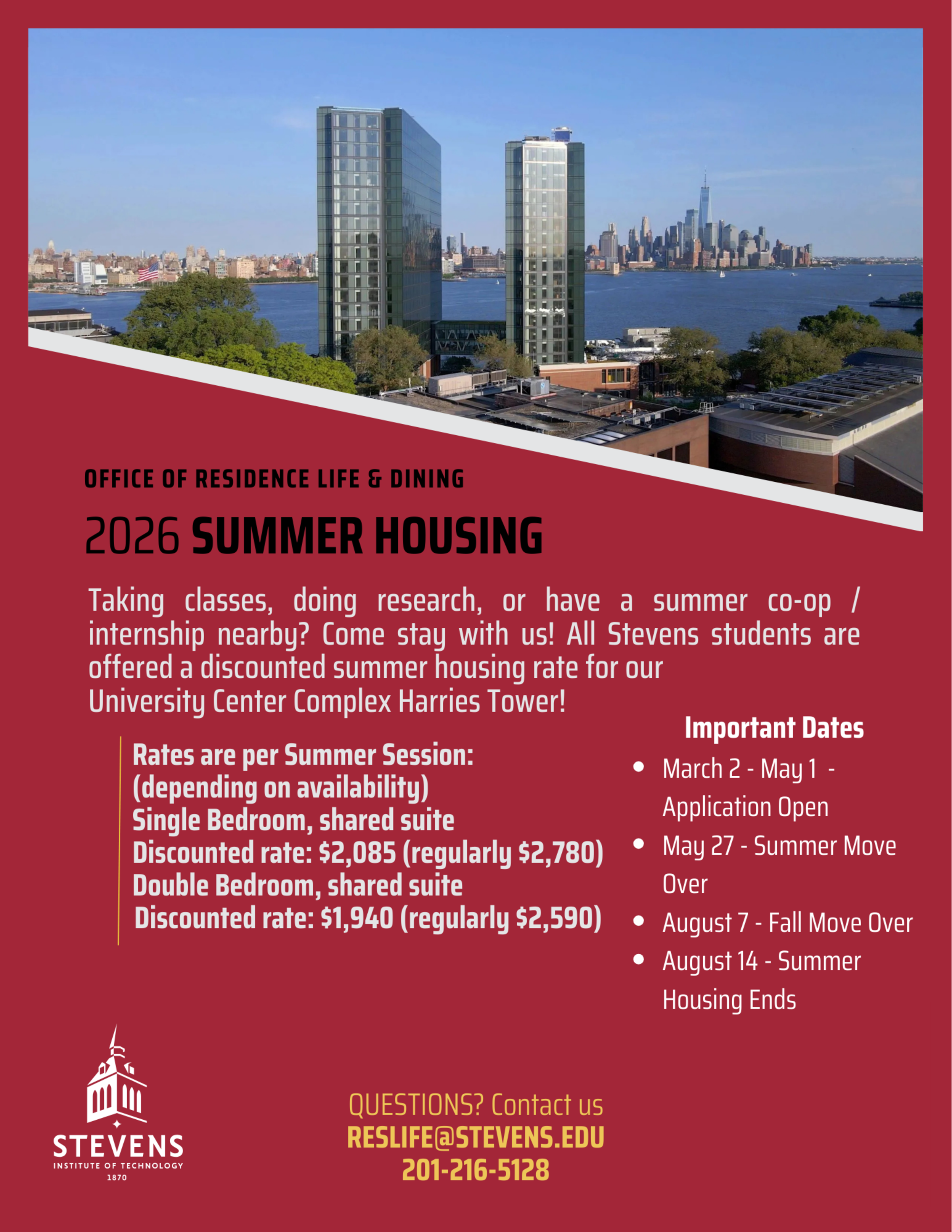 Summer Housing Flyer