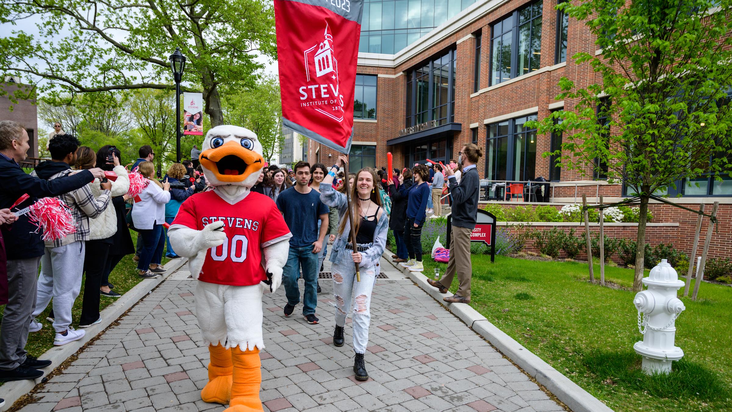 Students participate in Wittpenn Walk tradition with Attila