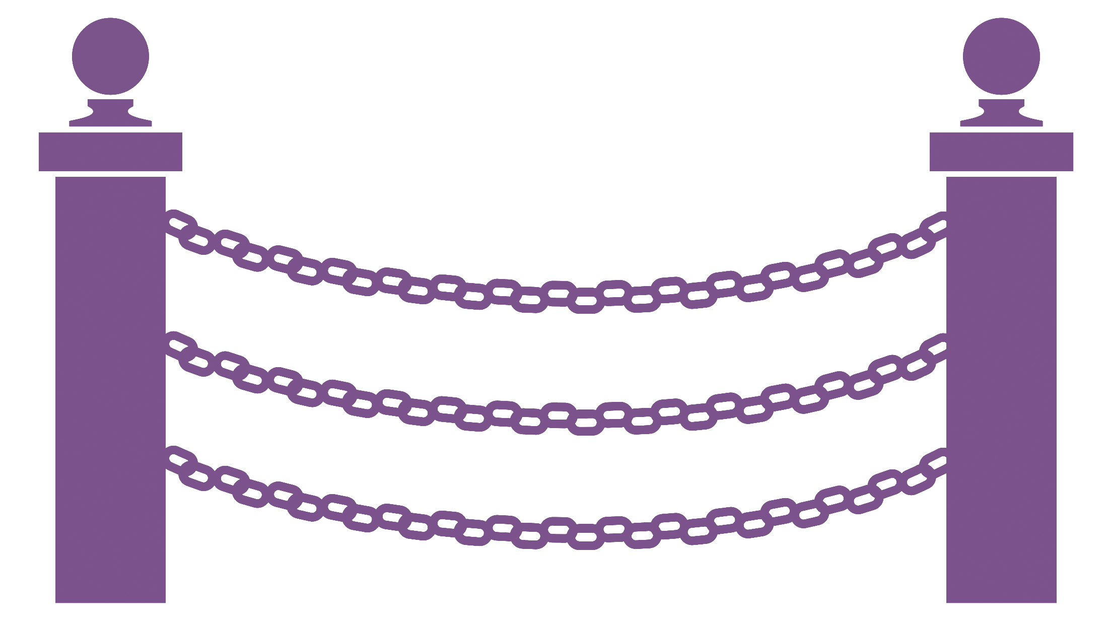 Purple chain link fence