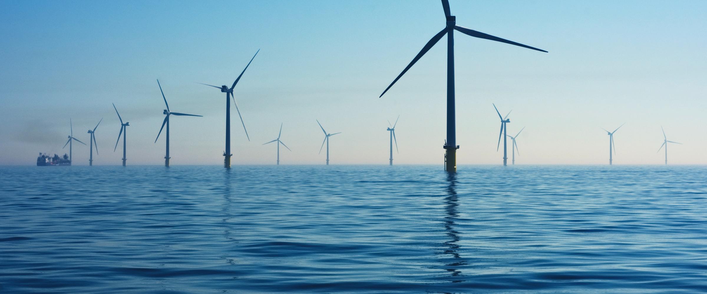 Windmills in the ocean