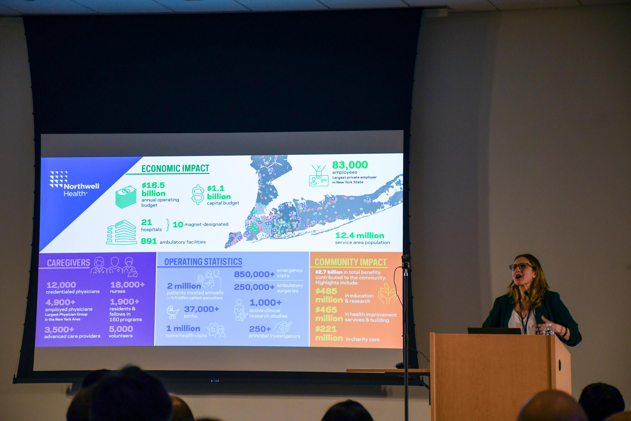 A woman presenting at CSER 2023