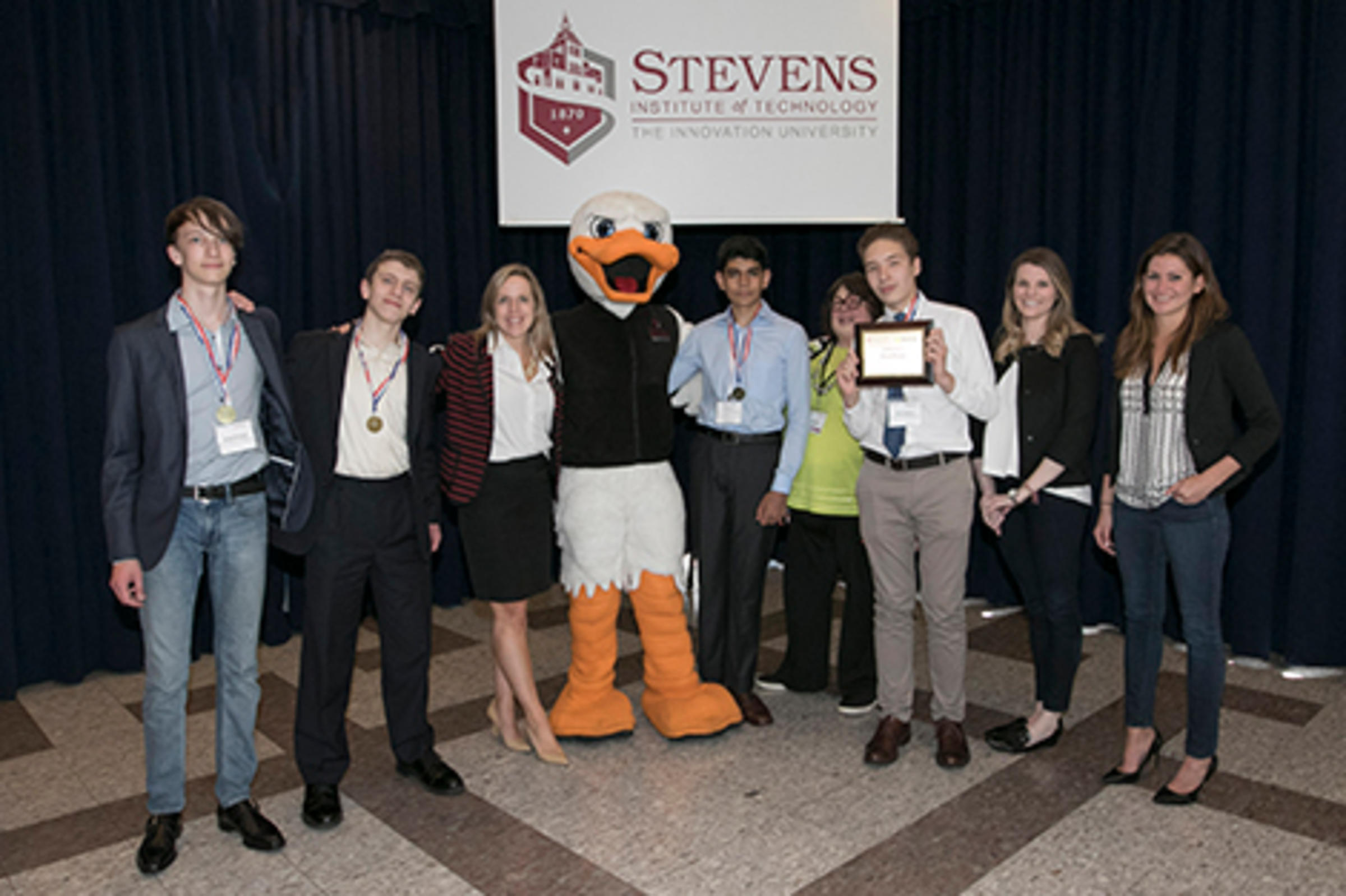 Bergen Tech students at Trading Day.