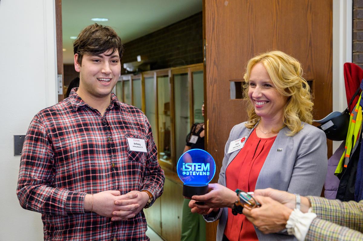 Anthony Mauceri '23 and Katie Duty '03