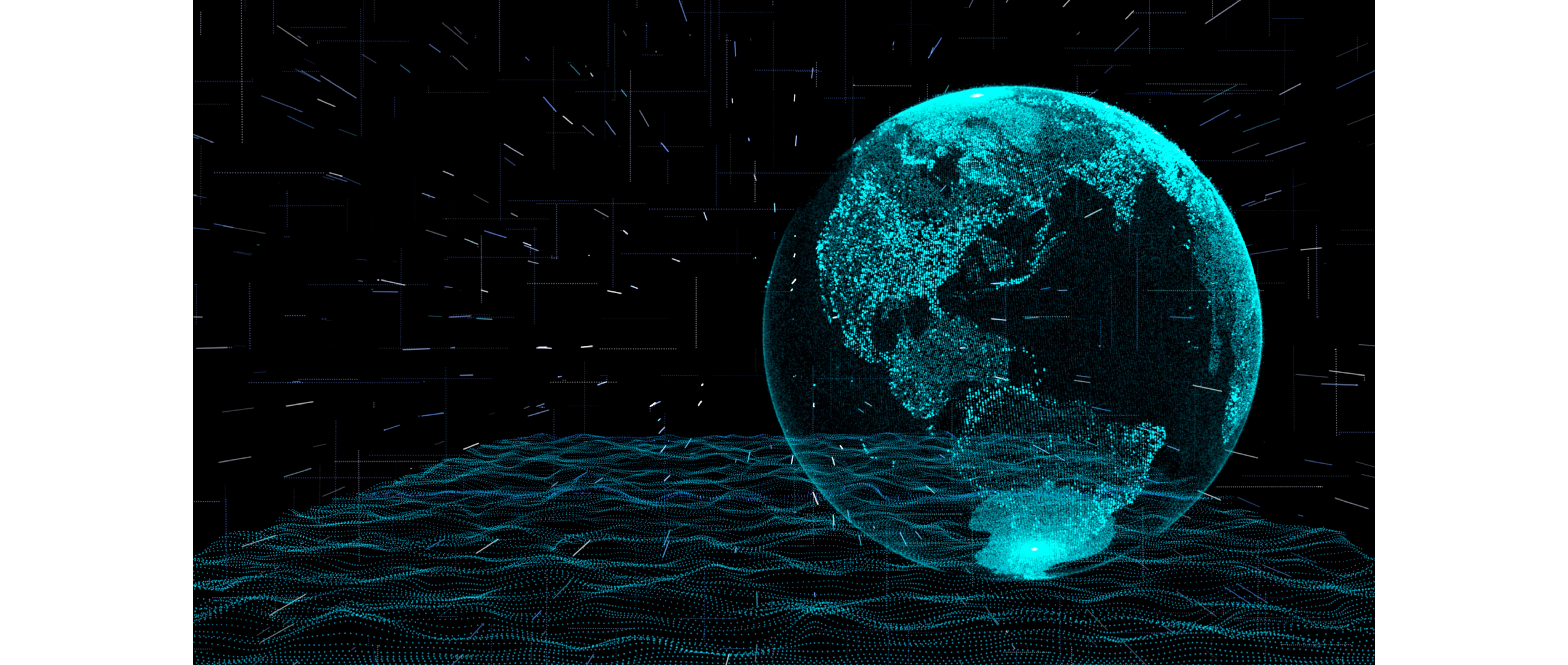 Abstract depiction of high-speed wireless services