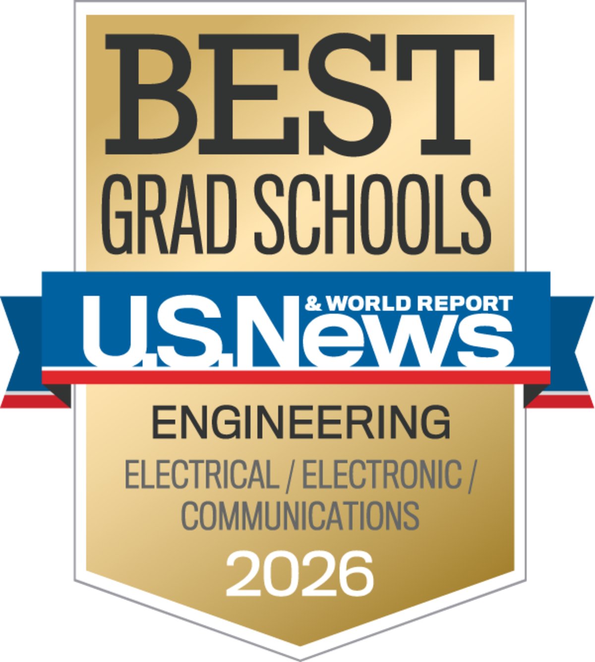 U.S. News and World Report 2026 Best Electrical Engineering Badge.