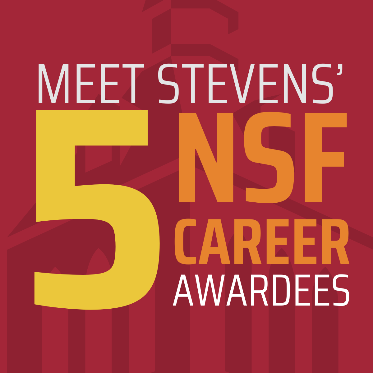 Meet Stevens' 5 NSF CAREER Awardees