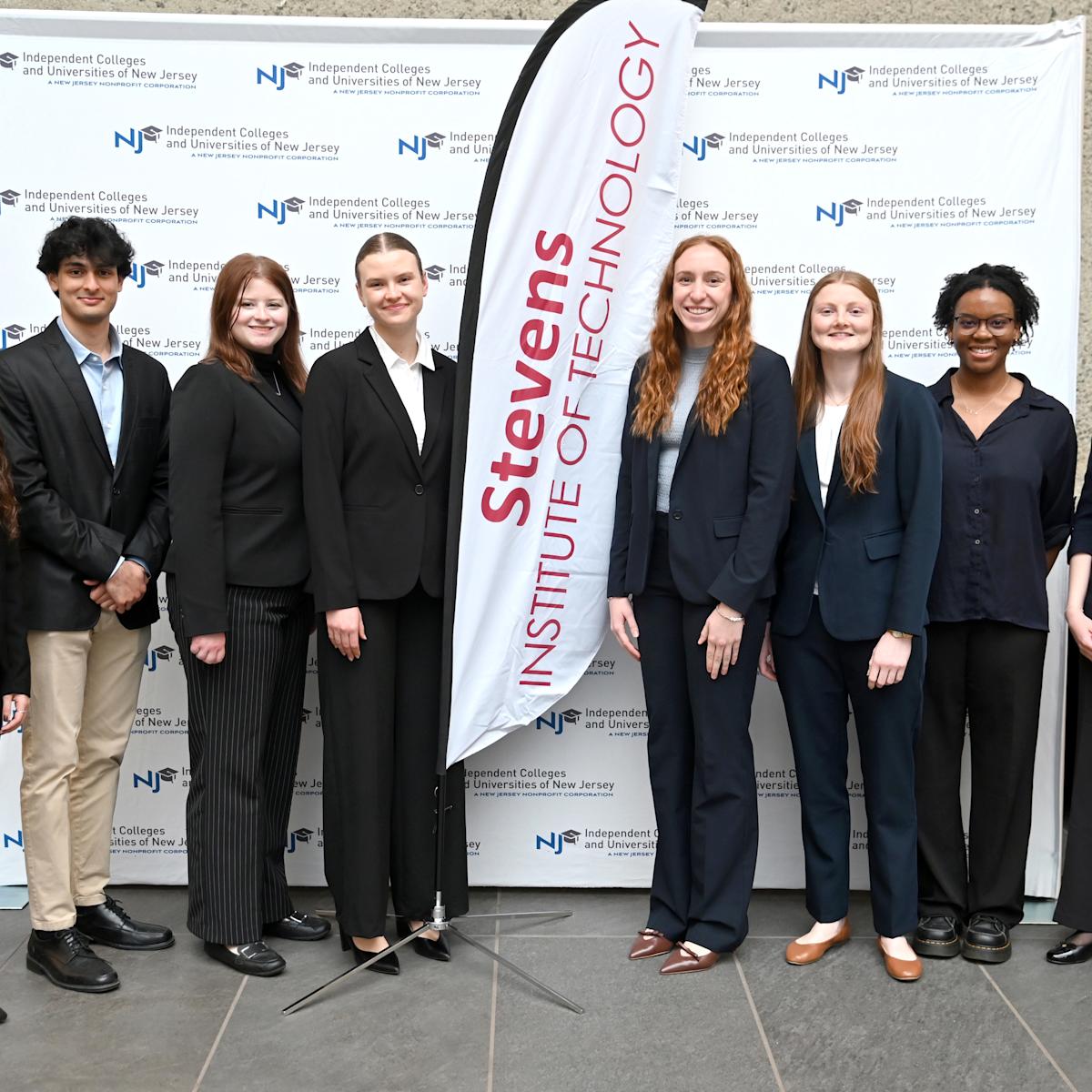Stevens Students at ICUNJ 2026 research symposium