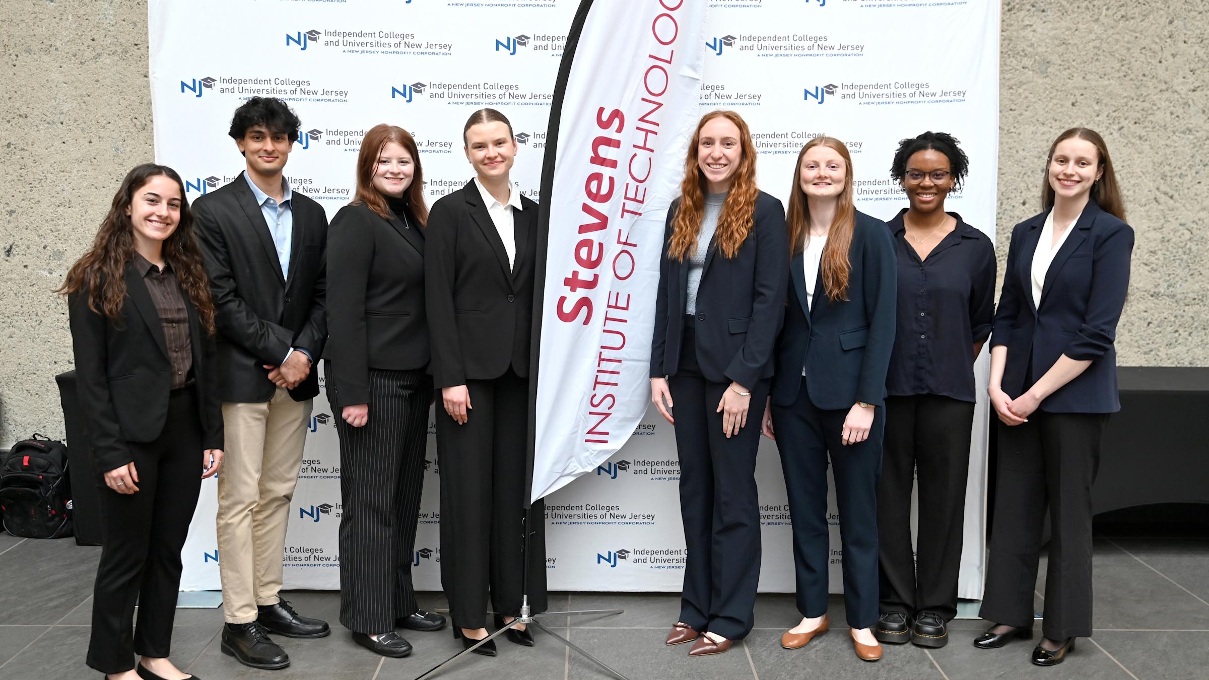 Stevens Students at ICUNJ 2026 research symposium