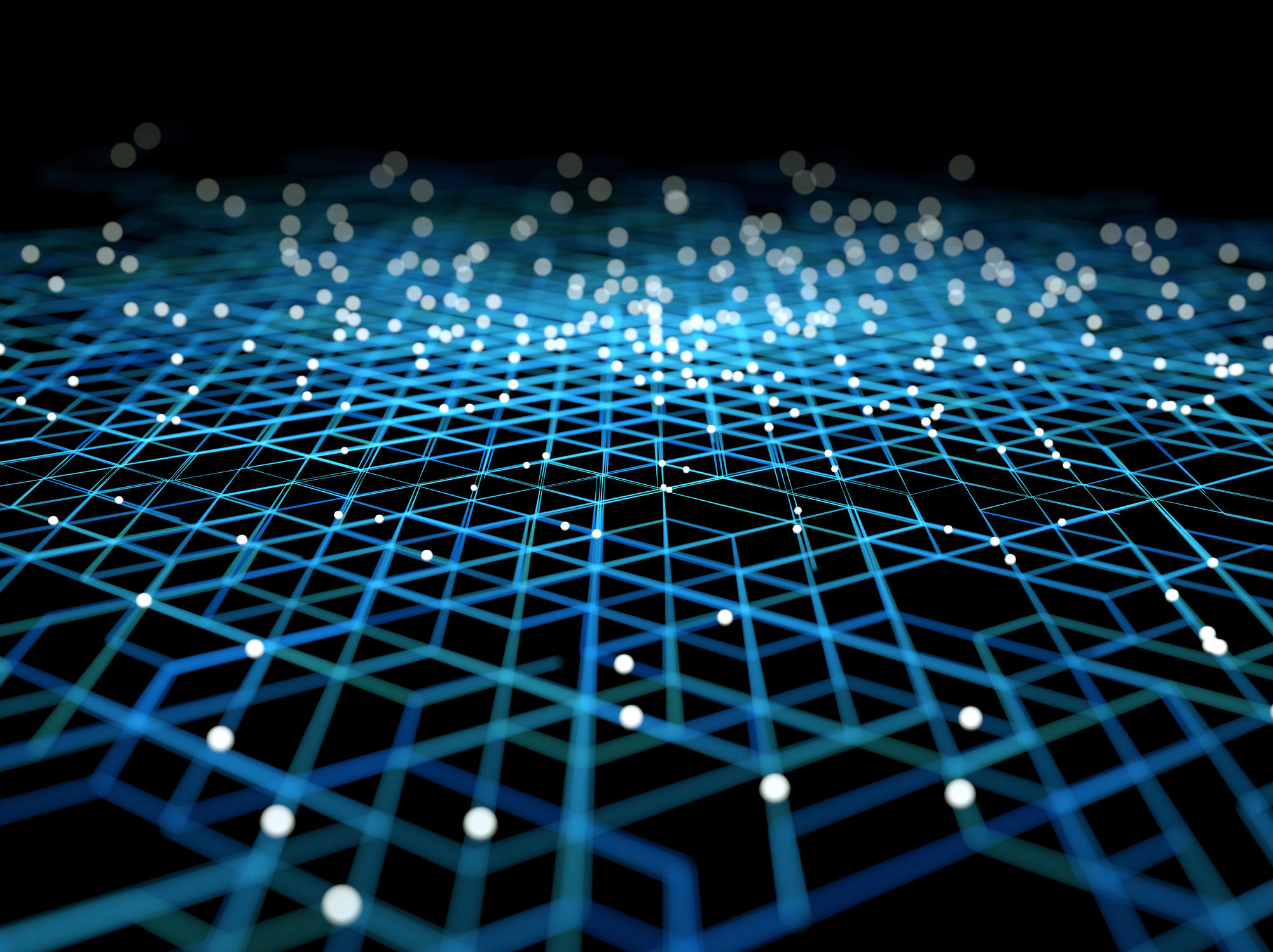 blue high-tech network 