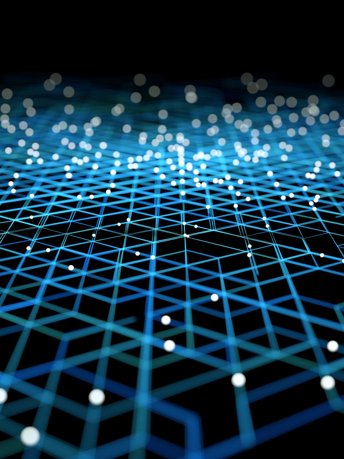 computer illustration of blockchain