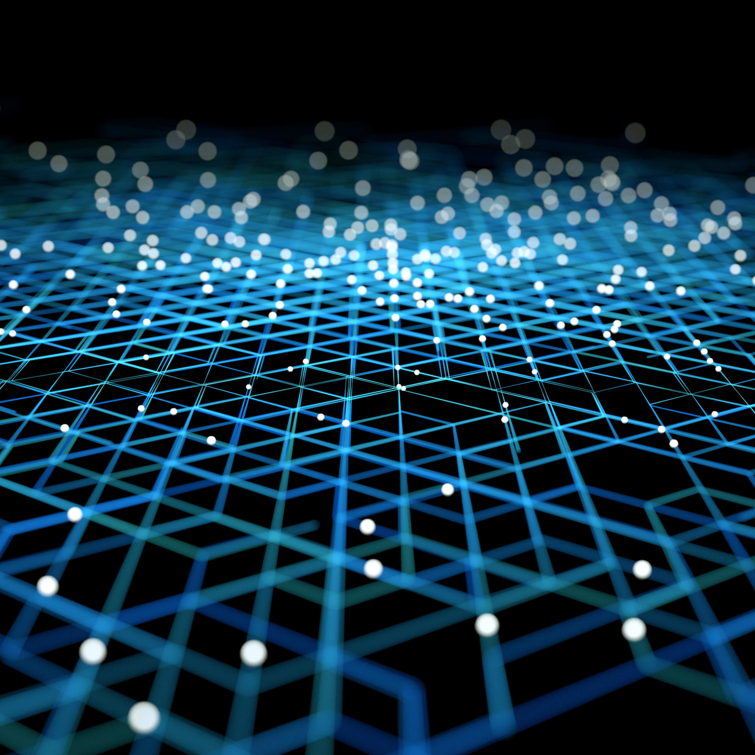 blue high-tech network