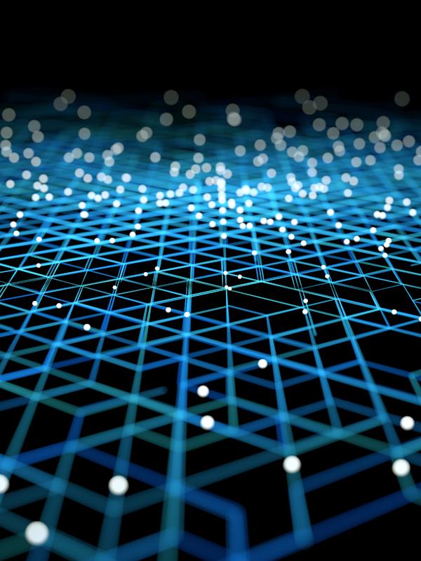 computer illustration of blockchain