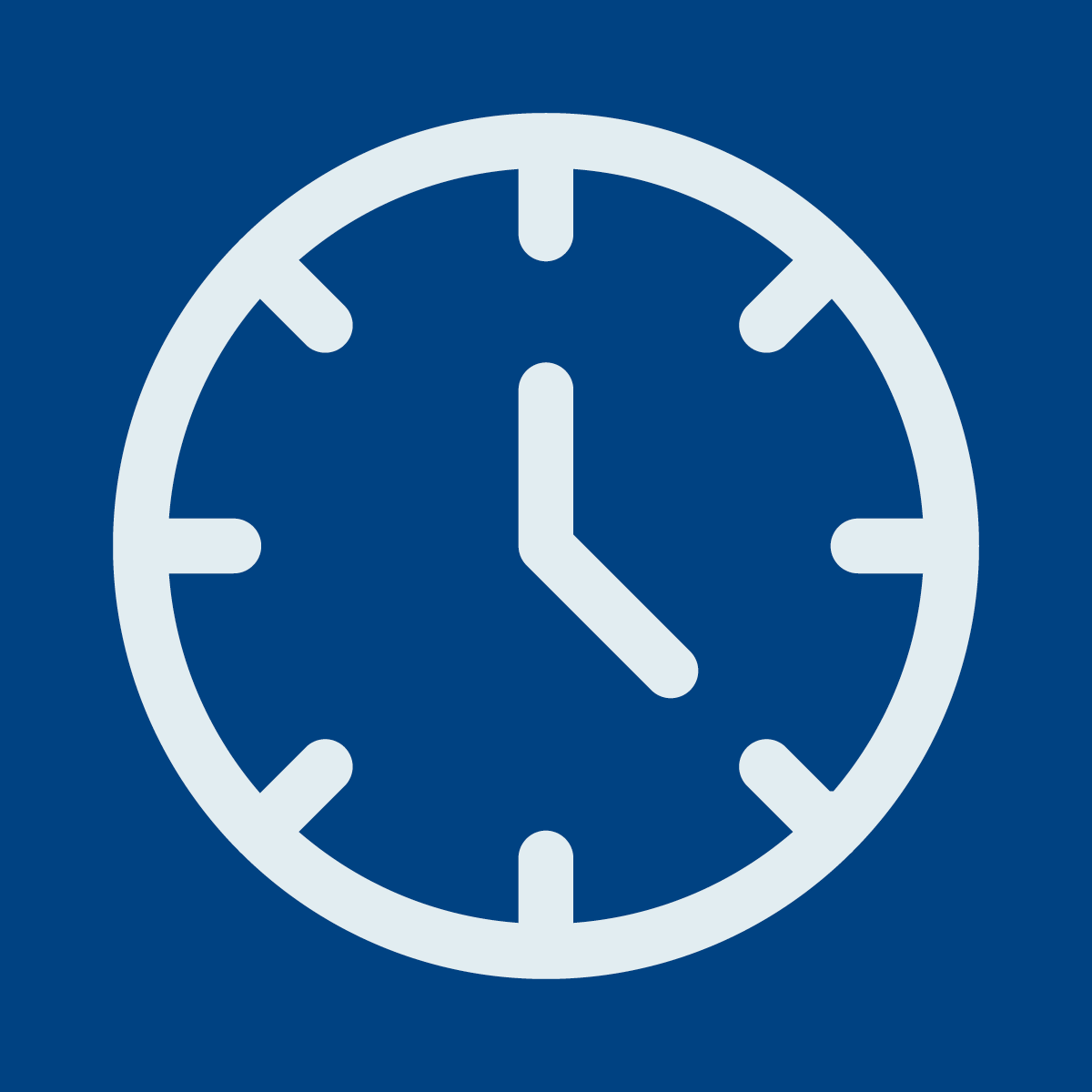 Icon illustration of a clock.