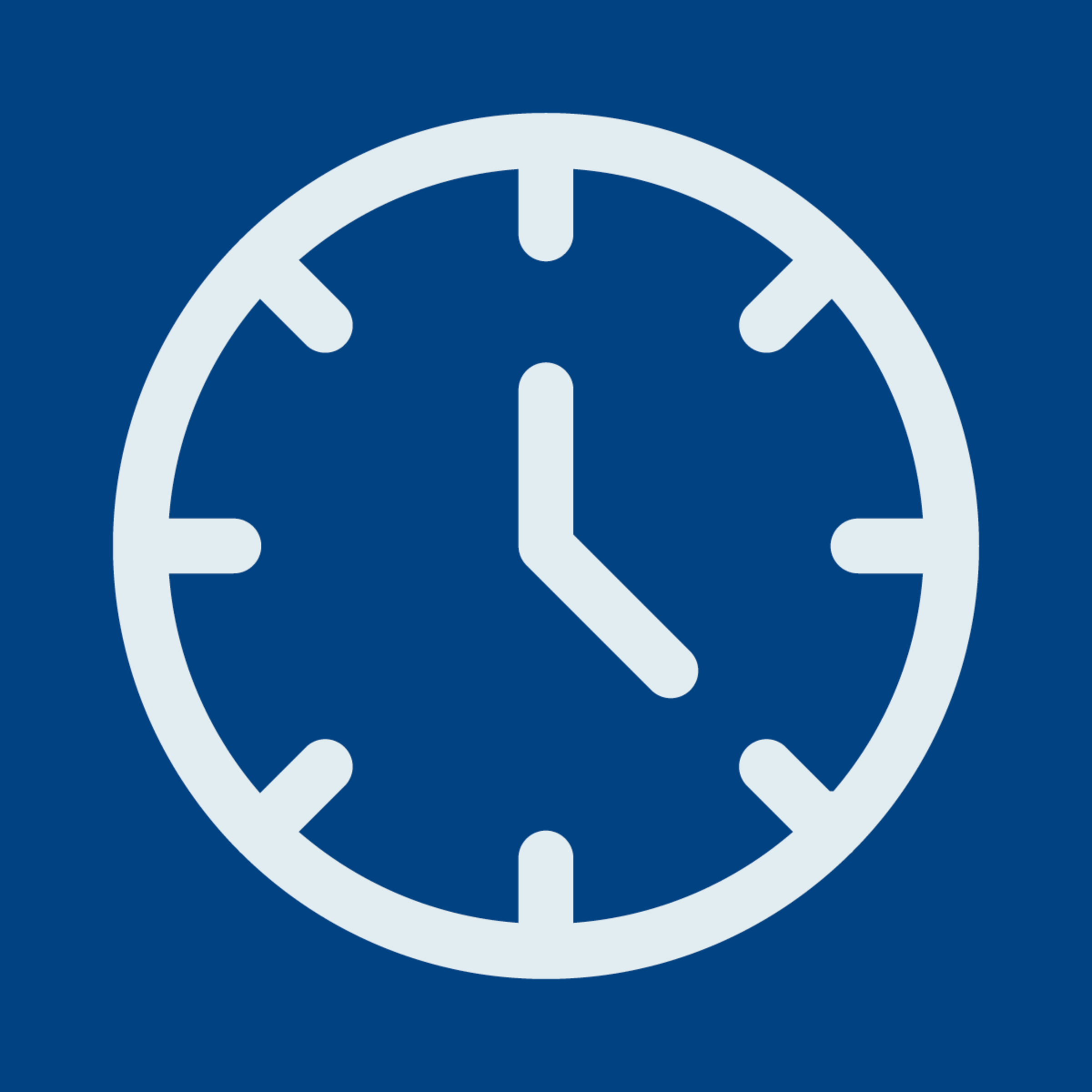 Icon illustration of a clock.