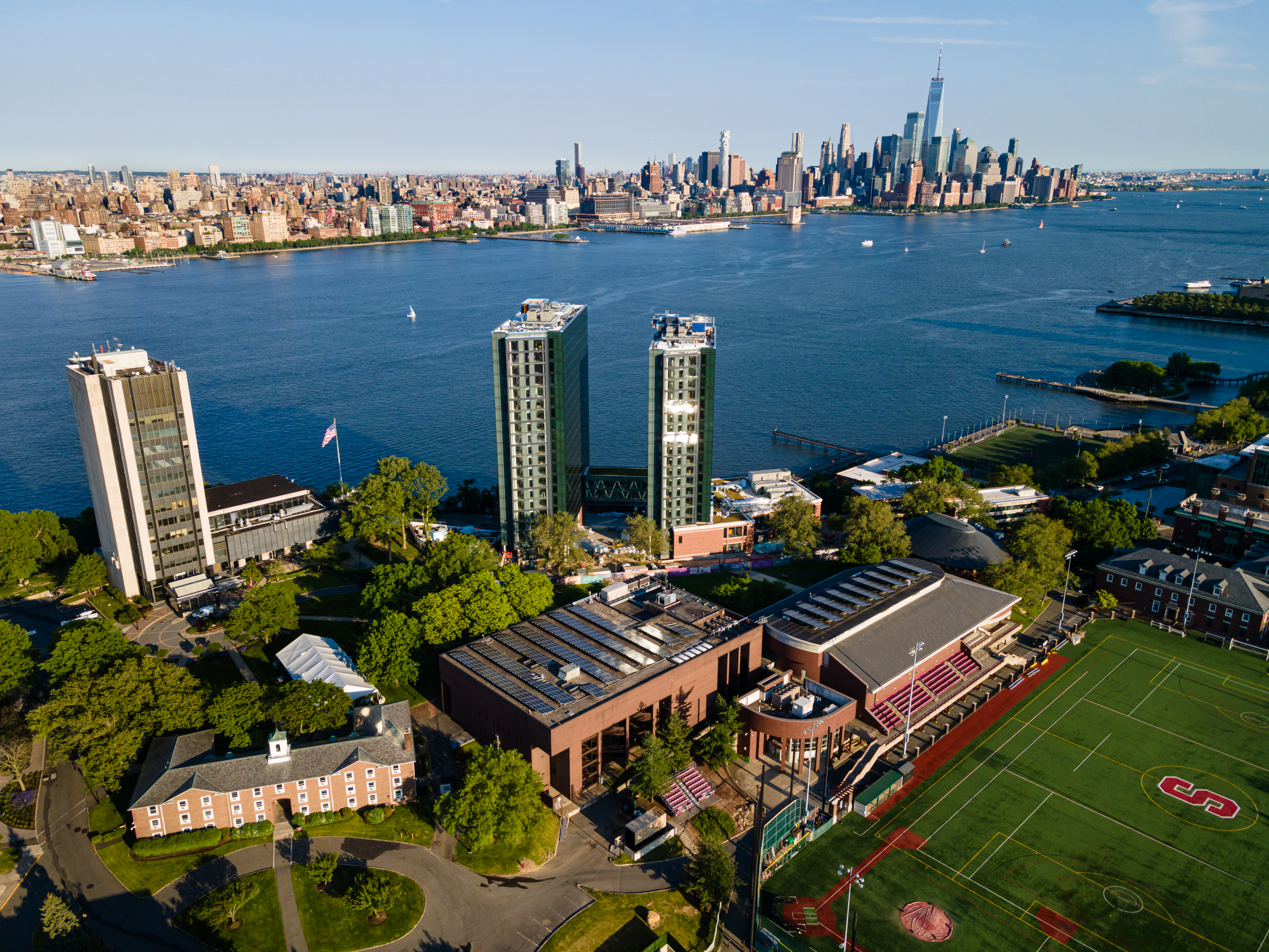 Drone image of campus