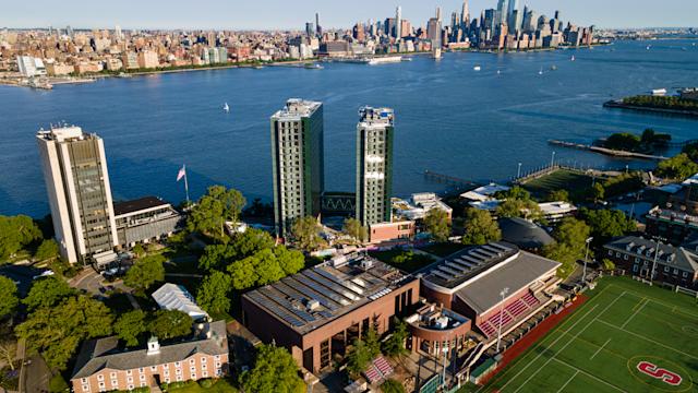 Drone image of campus