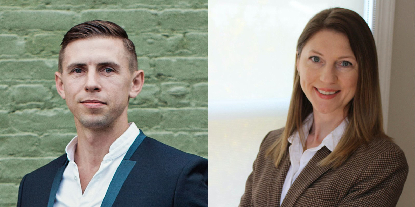 Portraits of Roman Malantchouk and Natalia Malantchouk.