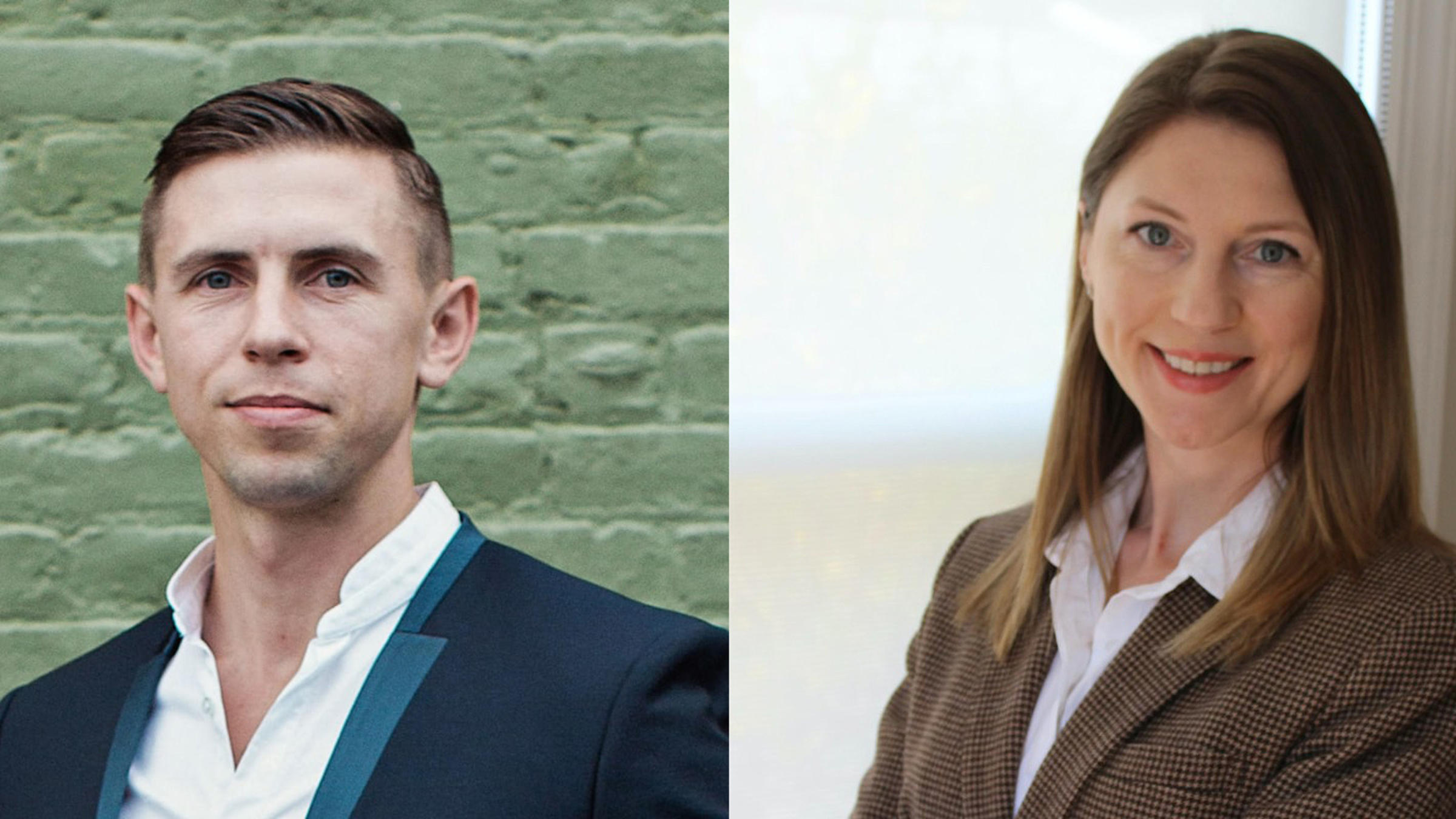 Portraits of Roman Malantchouk and Natalia Malantchouk.