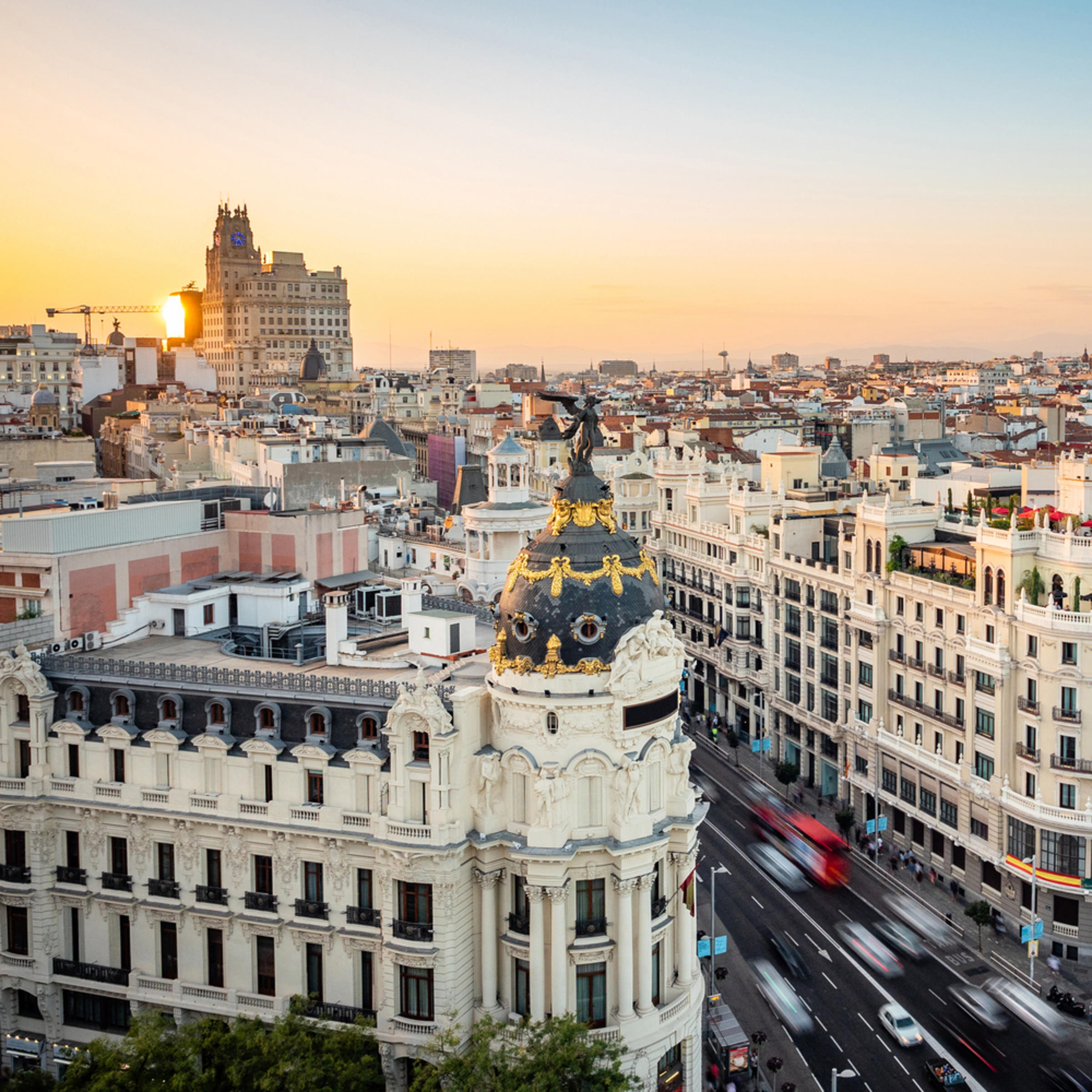 Birdseye view of Spain