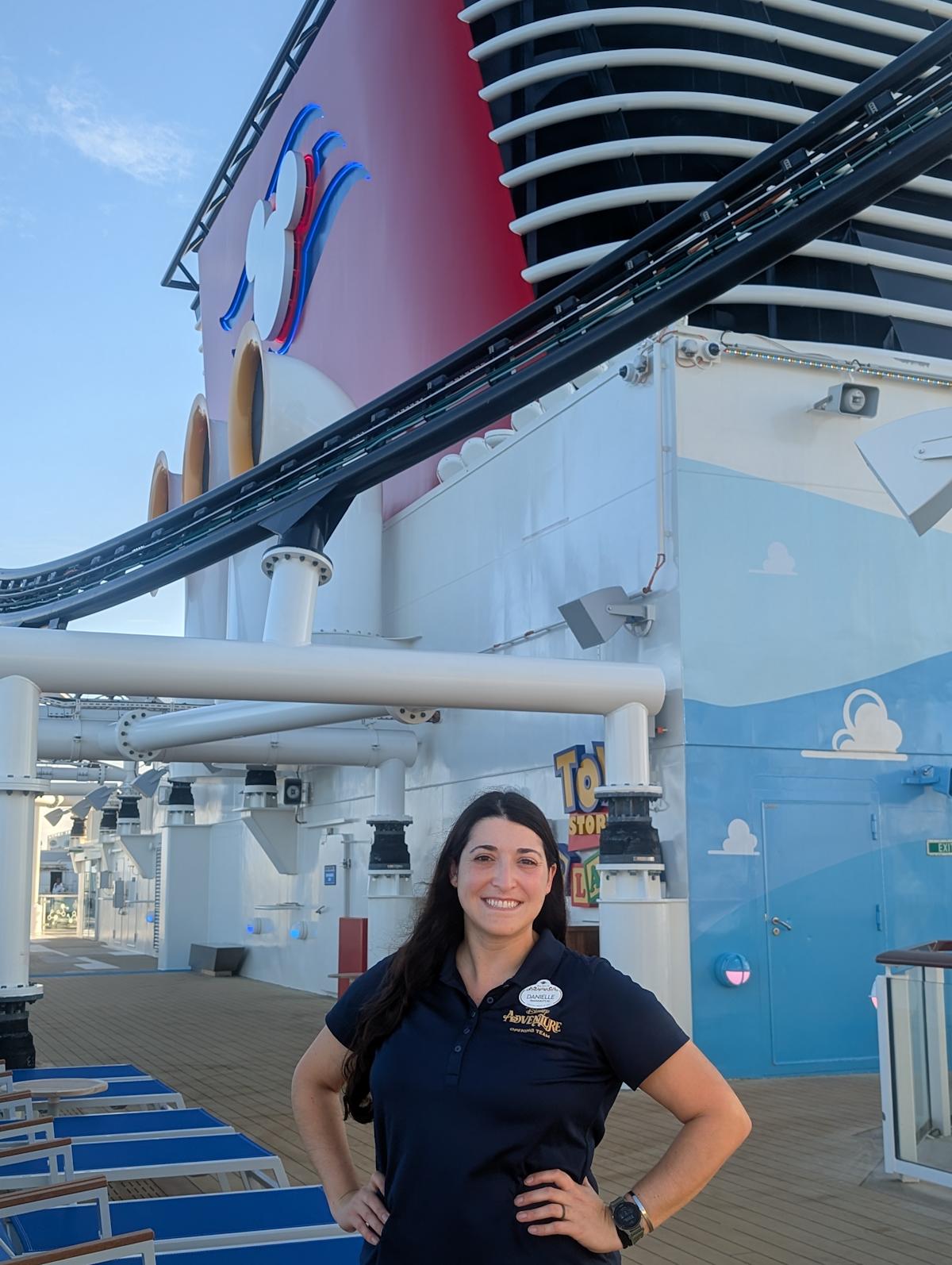 Danielle M. DeFeo headshot while on Disney cruise