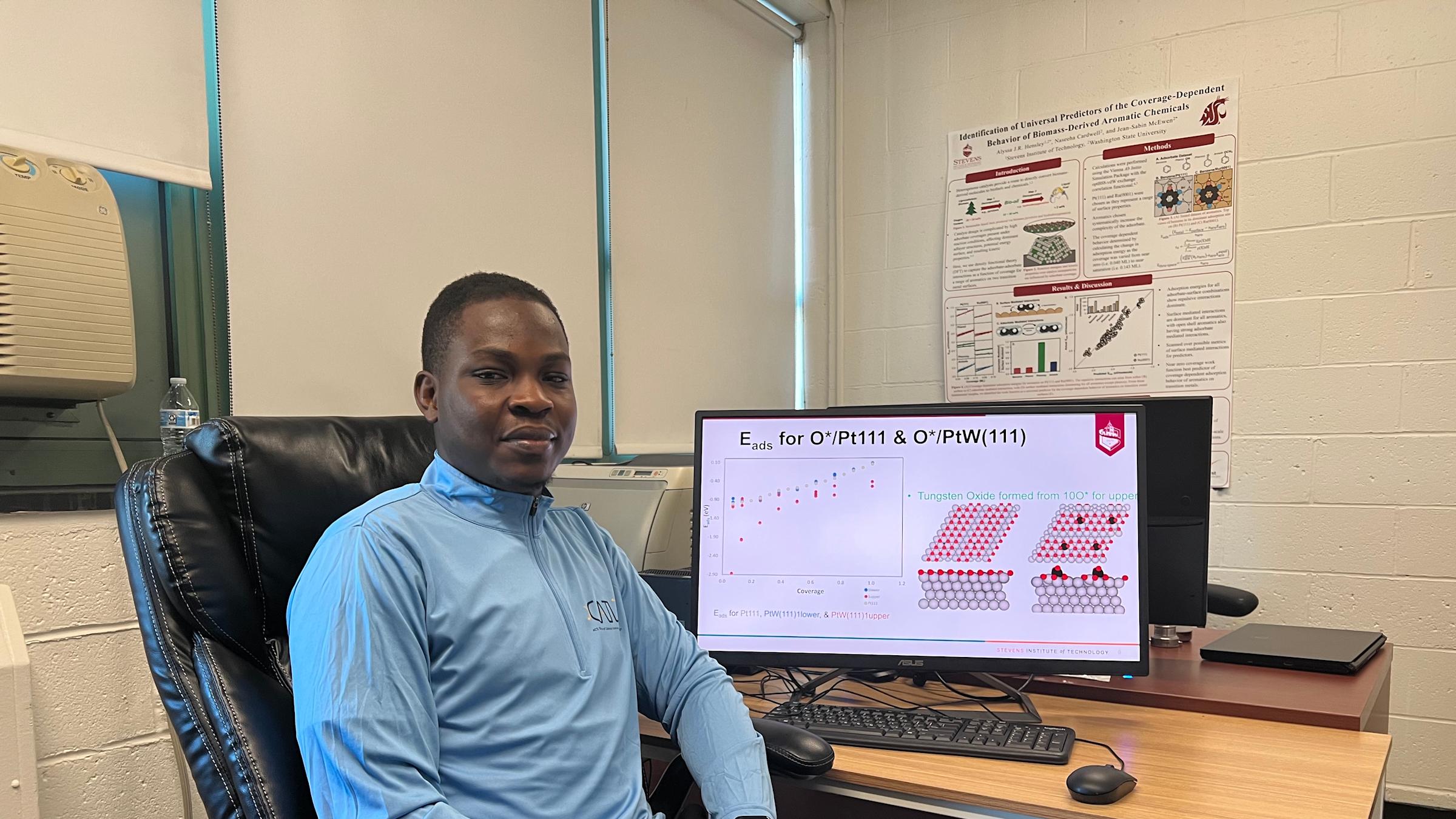 Chemical engineering Ph.D. student Ayodeji Omoniyi
