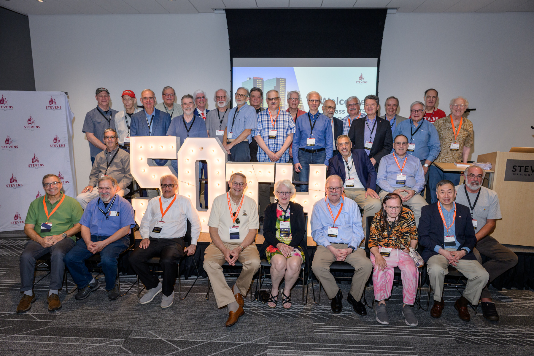 The class of 1975 gathers for their 50th reunion at Alumni Weekend 2025