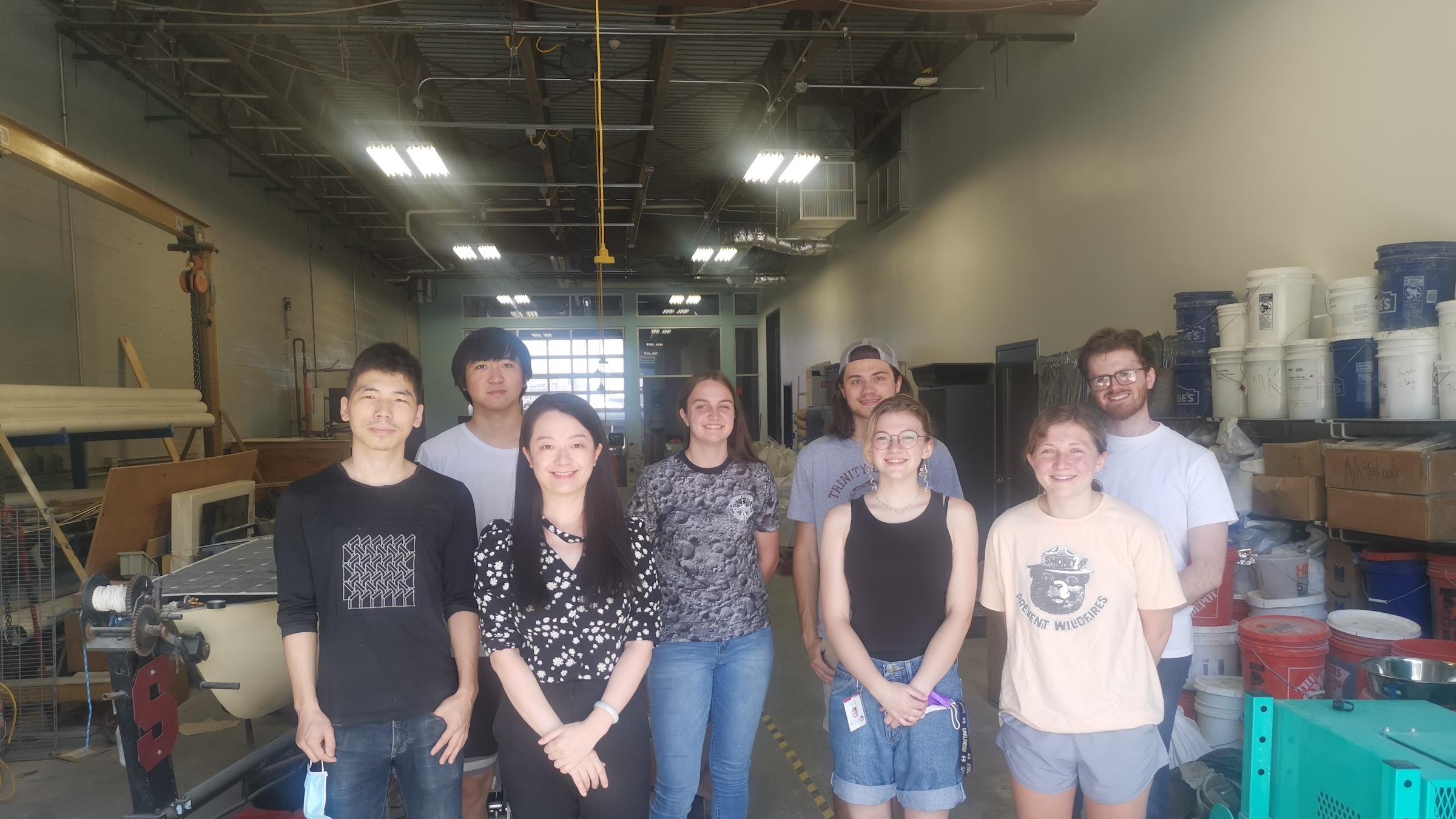 photo of Weina Meng with her summer interns