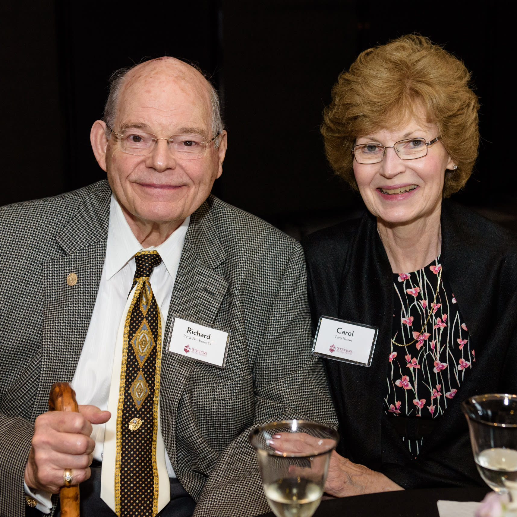 Portrait of Richard and Carol Harries.