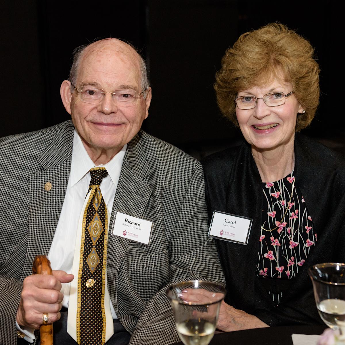 Portrait of Richard and Carol Harries.