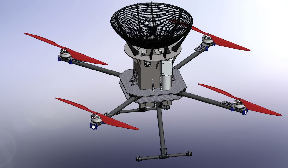 Illustration of 2 drones, one that swaps a new battery into the other