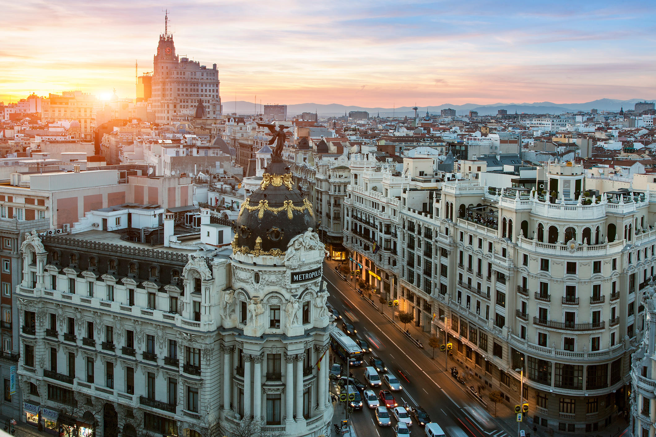 Madrid city scene