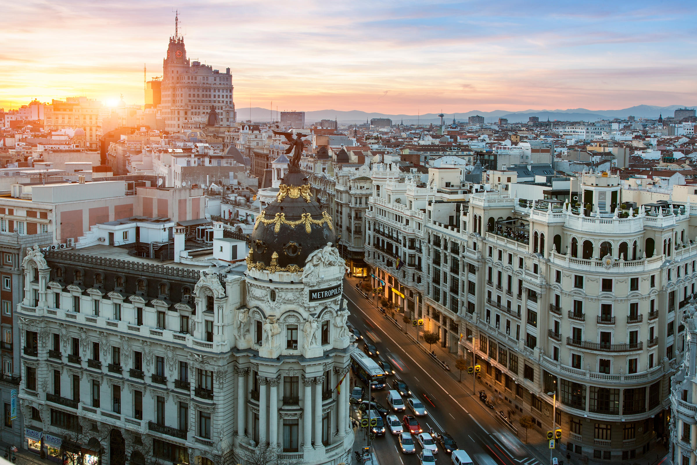Madrid city scene