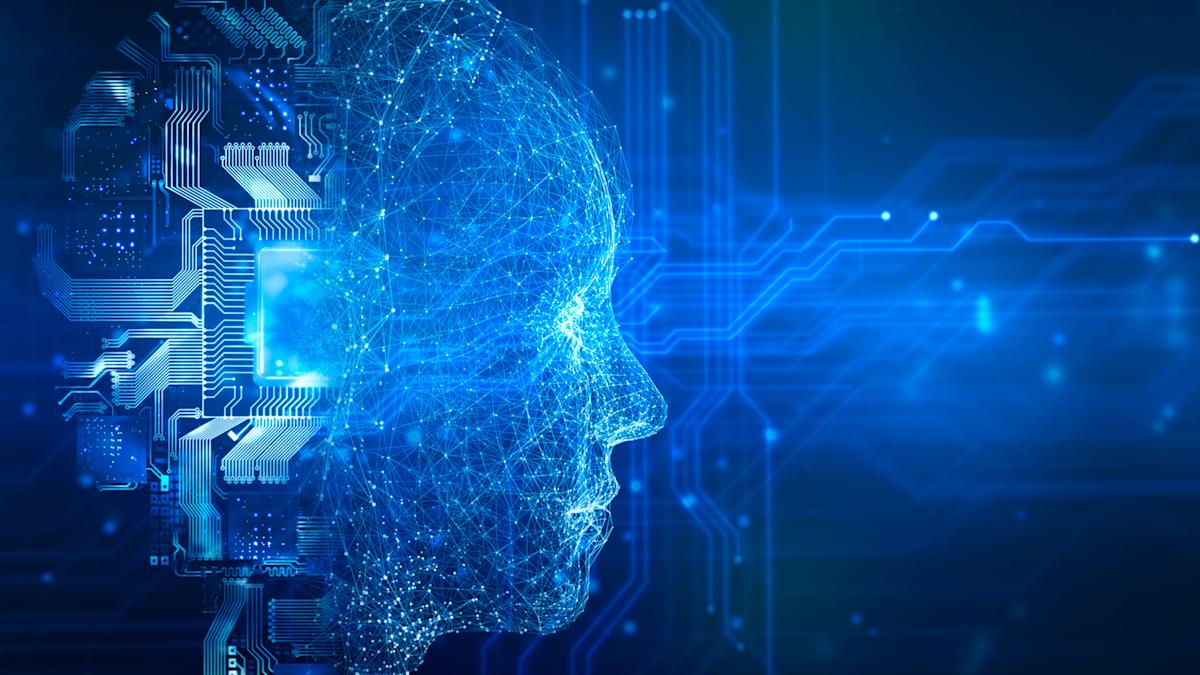 illustration of artificial intelligence using head