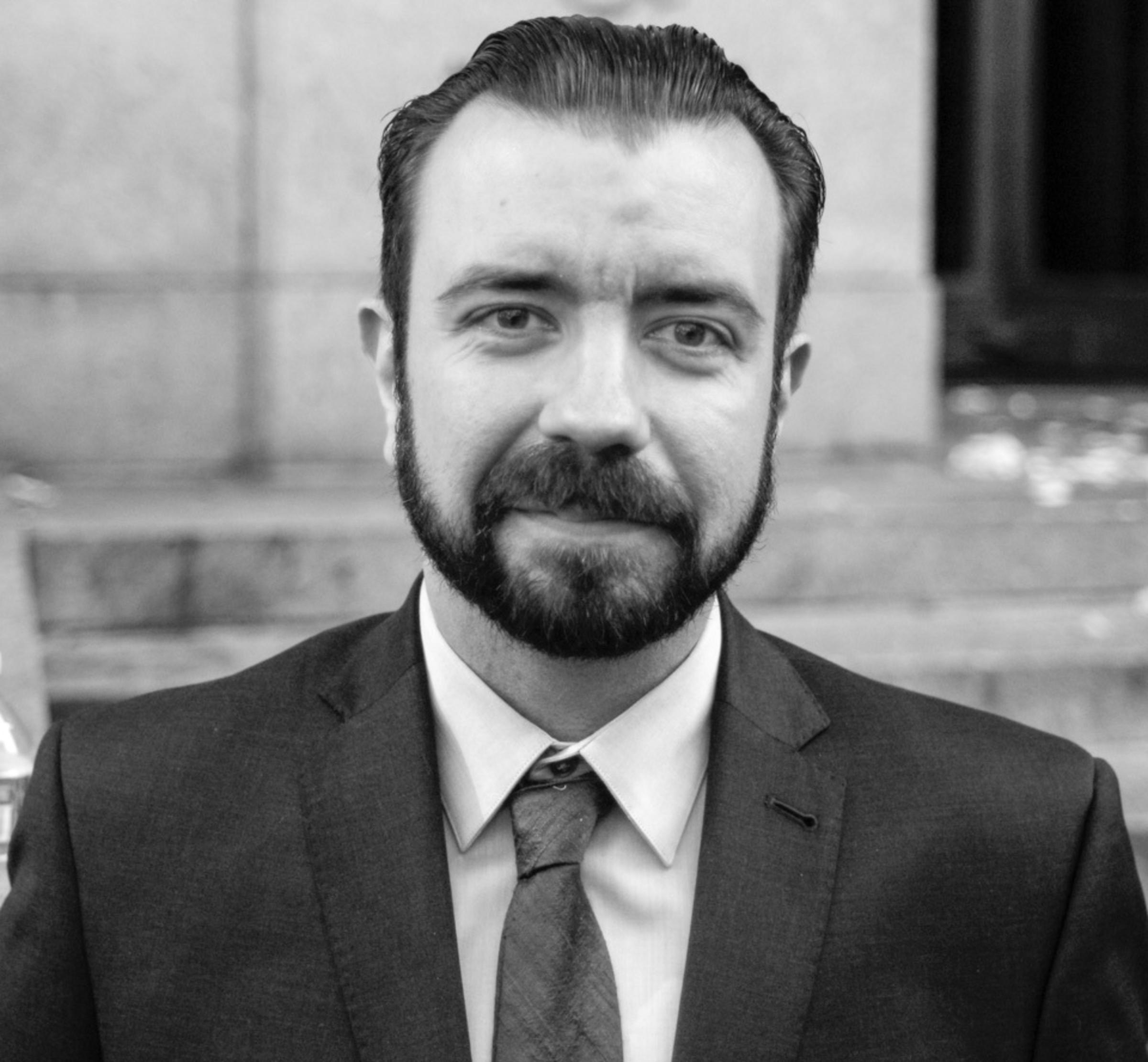 Marco Zivkovic at the podium at Stevens.