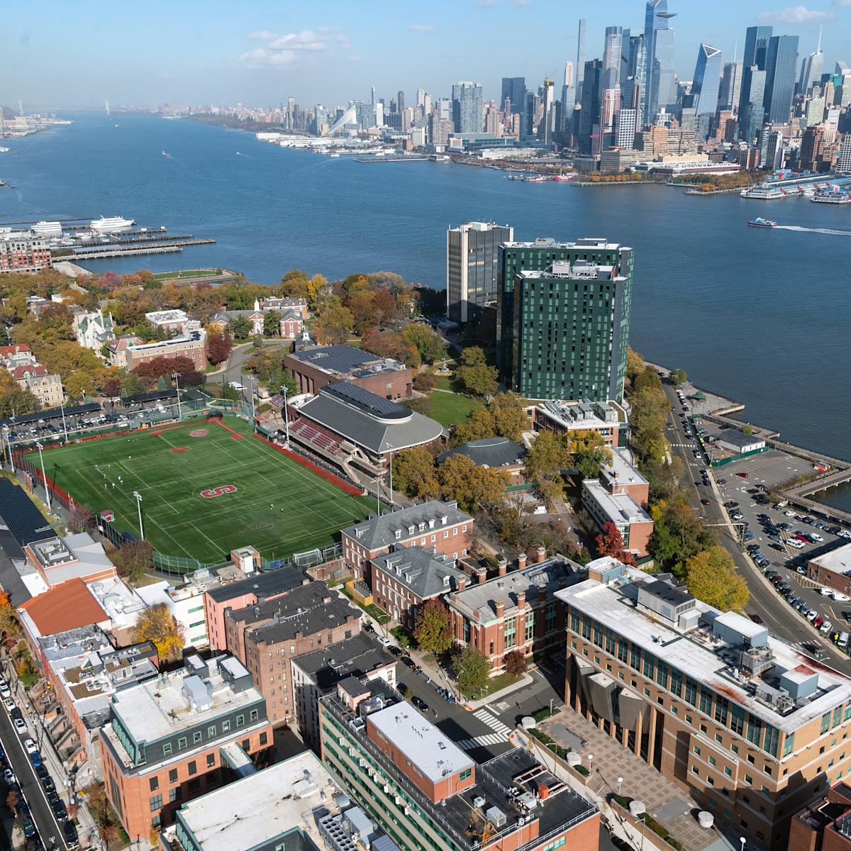 aerial photo of Stevens campus