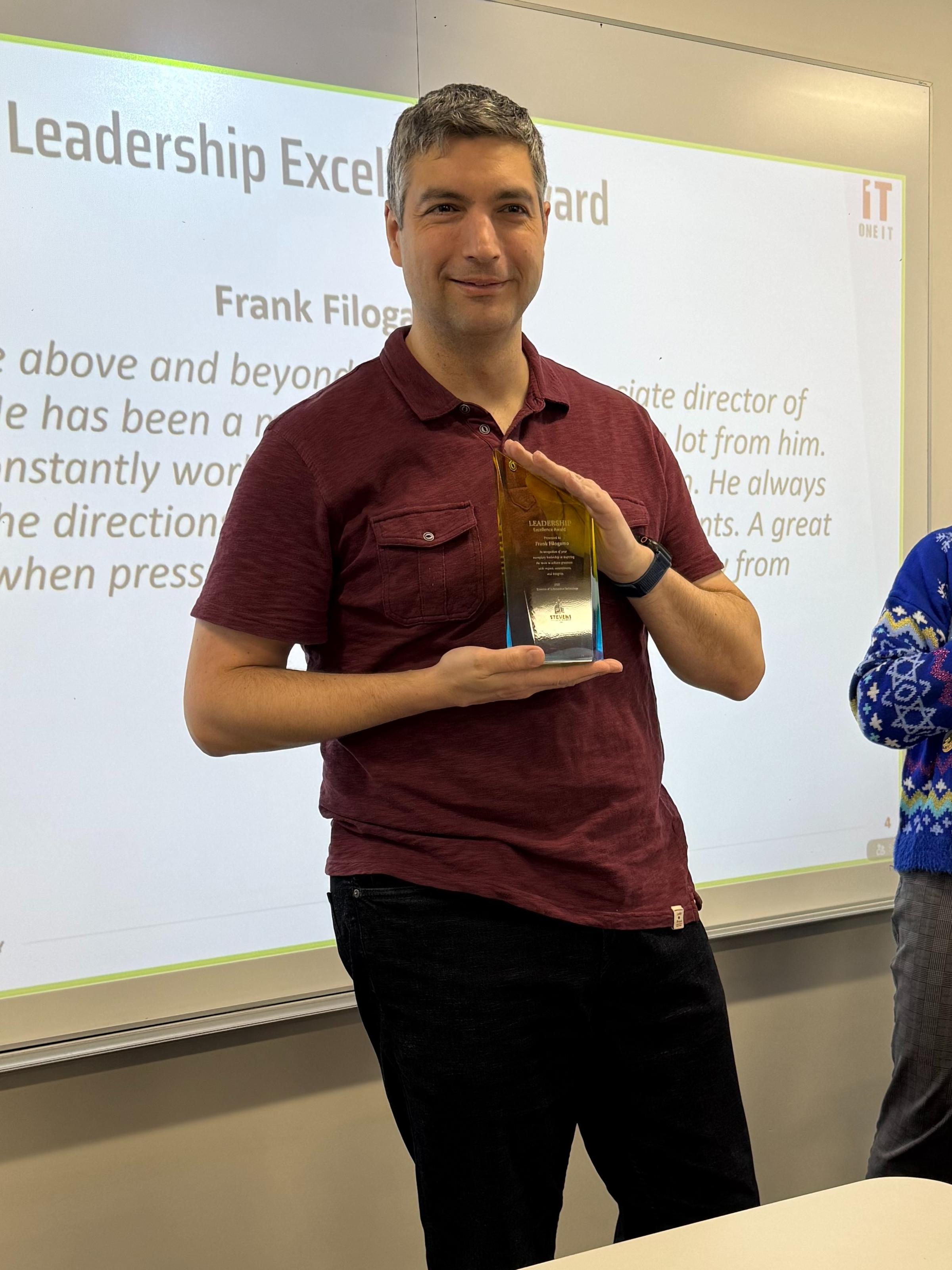 OneIT Excellence Awards - Frank Filogamo