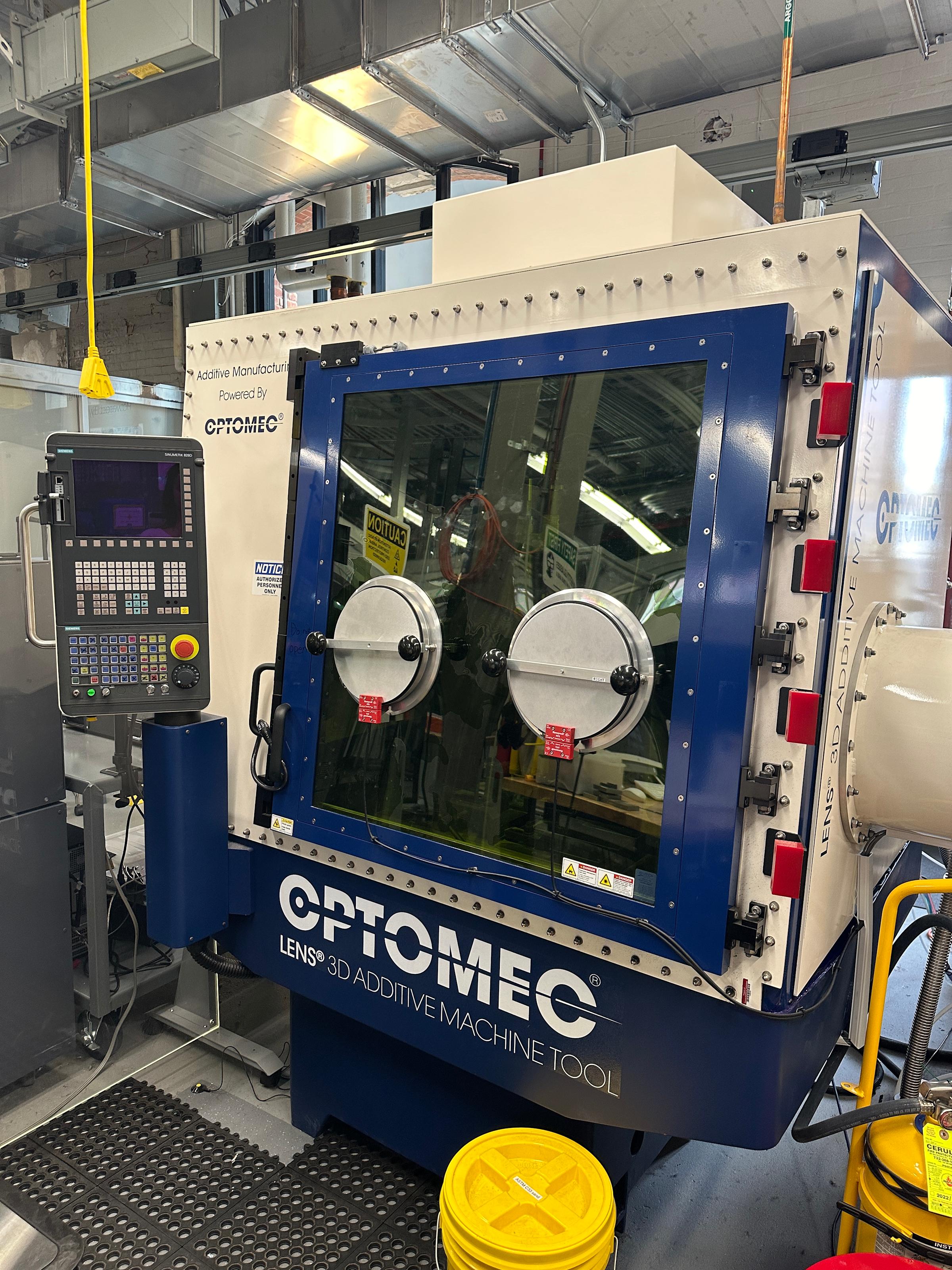 OPTOMEC 3D additive machine tool.