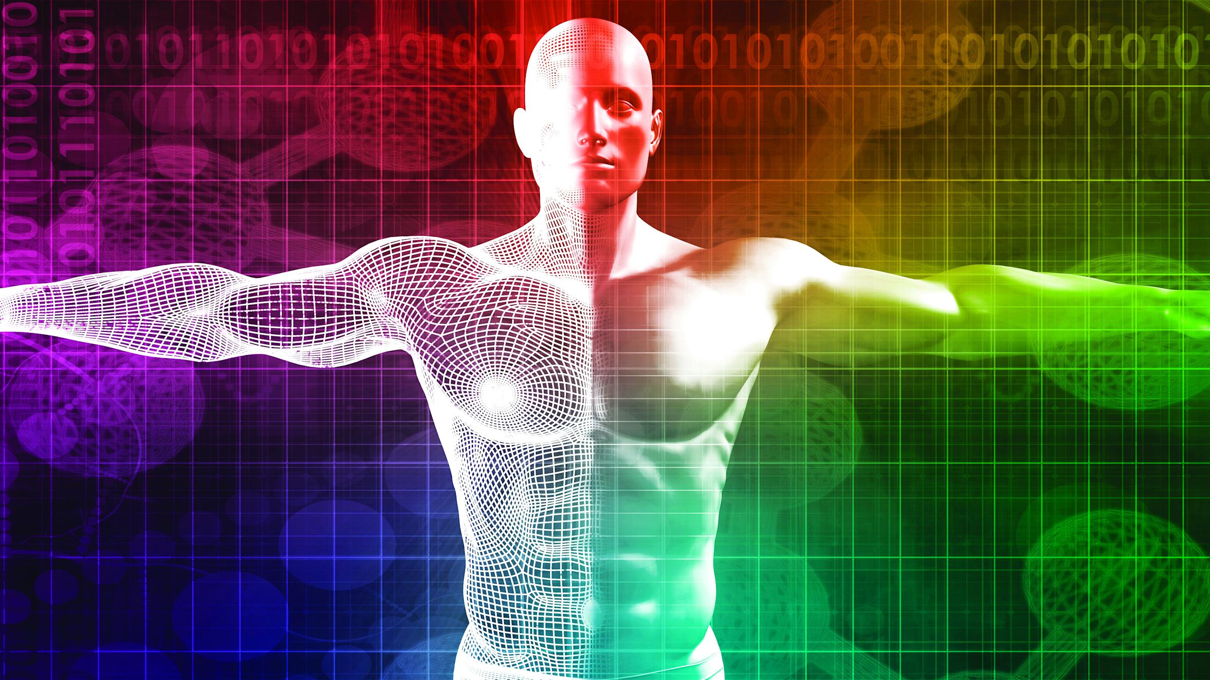 Anatomical image of human body