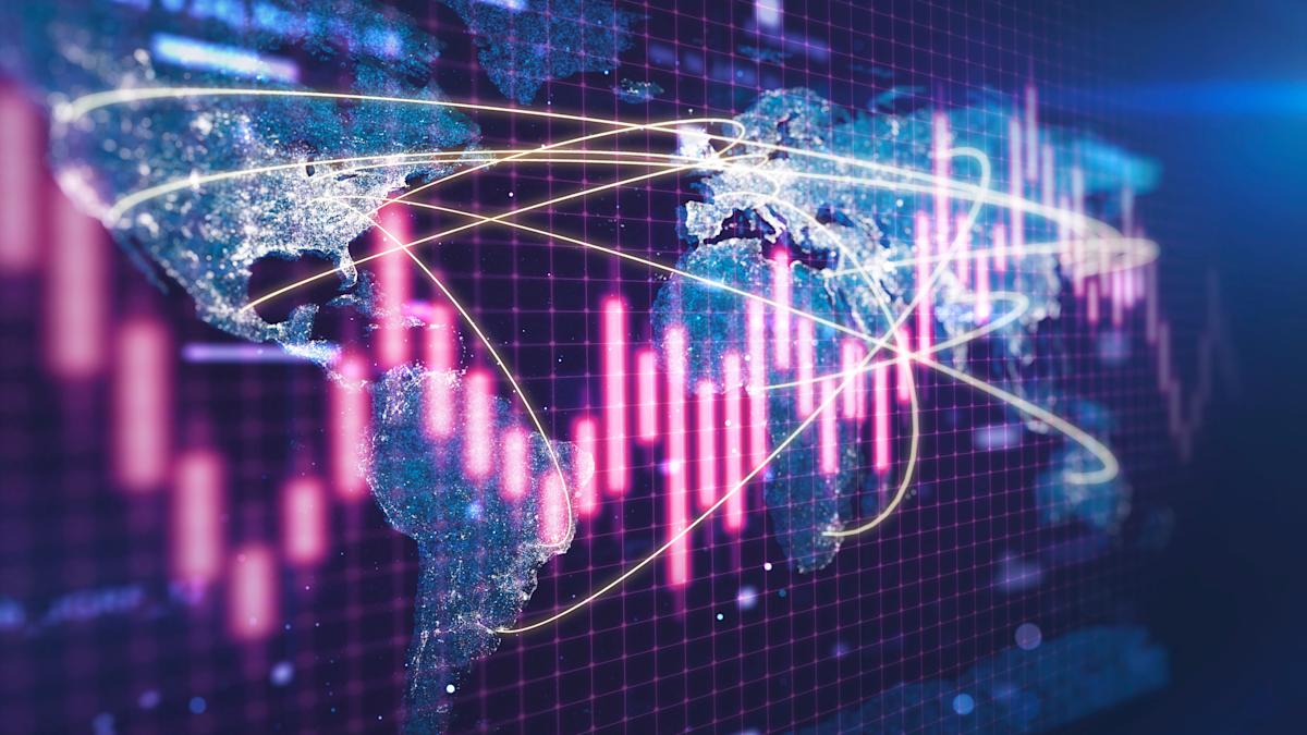 Data with world map