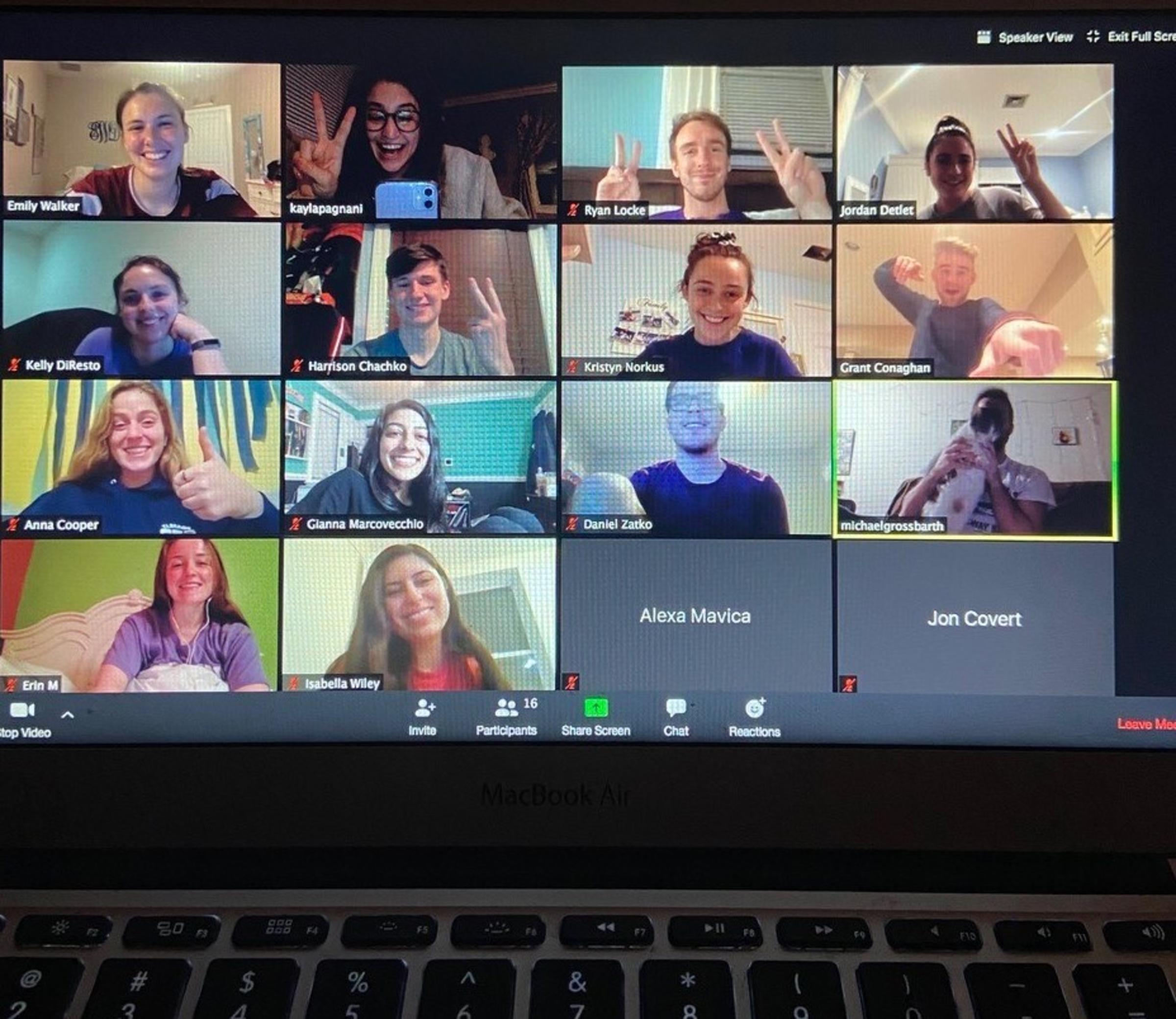 StevensTHON executive board meet over Zoom