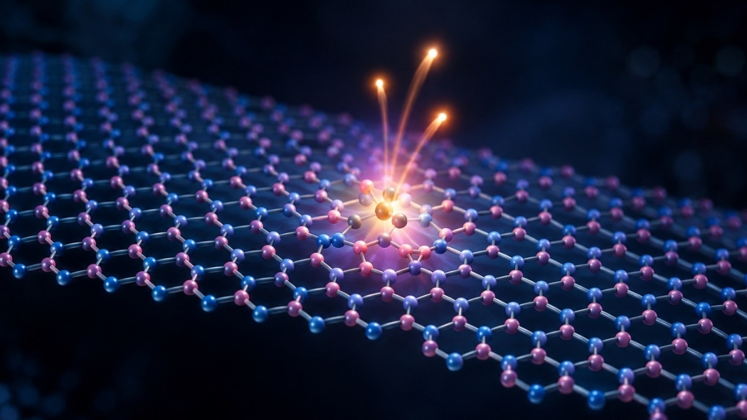 Glowing Defect in a Honeycomb Lattice.