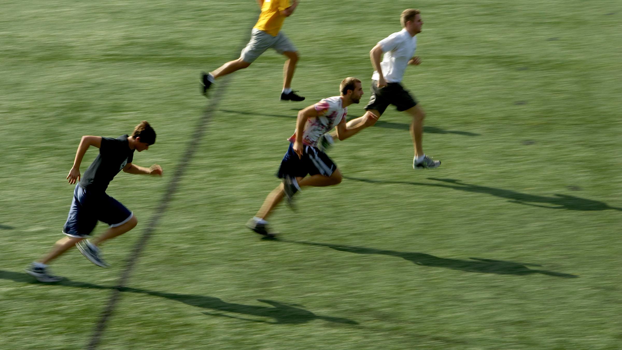 Intramural soccer players at Stevens Institute of Technology